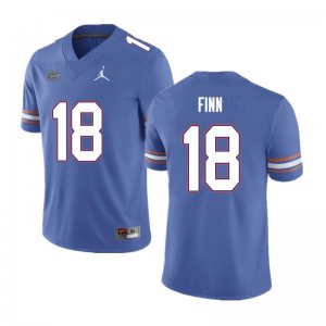 Men's Florida Gators #18 Jacob Finn NCAA Nike Blue Authentic Stitched College Football Jersey JLO7562YB